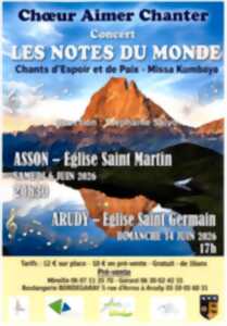 Concert : Choeur Aimer chanter - Les notes du monde