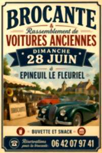 Brocante et rassemblement de voitures anciennes