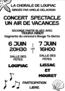 Concert spectacle « un air de vacances » à Lissac-et-Mouret