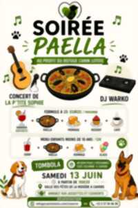 Soirée paëlla au profit du refuge canin lotois