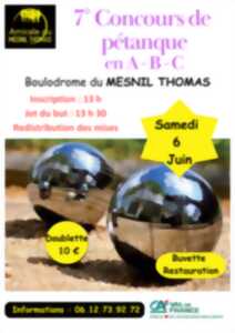 Concours de Pétanque en A-B-C