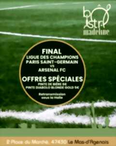 Final Ligue des Champions PSG vs Arsenal FC au Ô Bistro Madeline