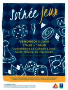 Soirée jeux à la ludothèque La Cabane à jeux