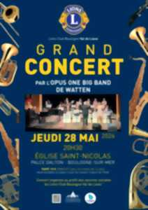 Grand concert par l'Opus One Big Band de Watten - Lions Club Boulogne Val de Liane