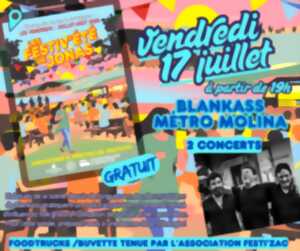 Les Festiv'Eté de Jonas : trio acoustique Blankass et Métro Molina (Zest’ivales de Festi’Zac)