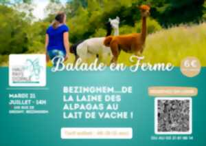 Balade en ferme - Mardi 21 juillet