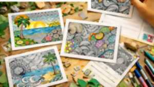 Été créatif - Cartes postales aquarelle zen