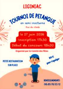 Concours de pétanque semi nocturne