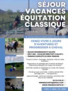 SÉJOUR VACANCES ÉQUITATION CLASSIQUE