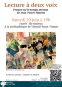photo Lectures à deux voix au Centre Communal de Vineuil-Saint-Firmin