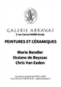photo Exposition : Peintures et céramiques - Marie Bendler, Océane de Beyssac et Chris Van Eeden