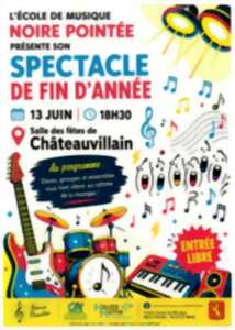 Spectacle de fin d'année de l'école de musique Noire Pointée