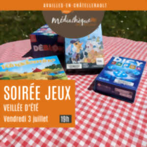 photo Soirée jeux : veillée d'été dans le jardin de la médiathèque