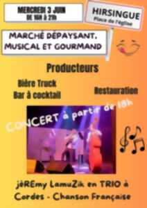 Marché dépaysant, musical et gourmand