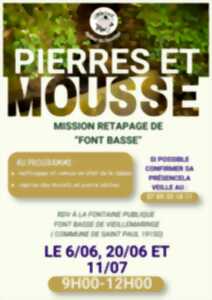 photo Pierres et mousse : retaper la fontaine Font basse