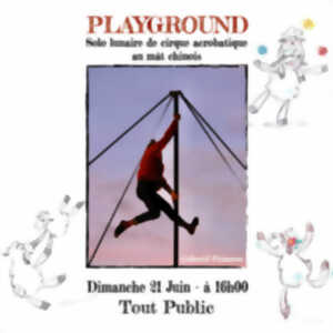 photo Playground : solo lunaire de cirque acrobatique au mât chinois