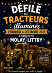 Défilé de tracteurs illuminés