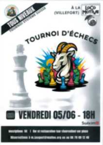 TOURNOI D'ECHECS