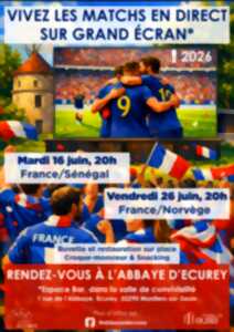 photo Retransmission Coupe du monde à l'Abbaye d'Ecurey