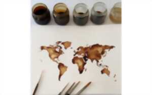photo Stage l’aquarelle avec du vin et du café