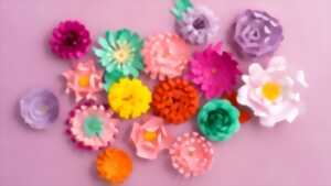 photo Atelier : Fleurs en papier