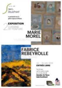 photo Exposition Marie MOREL/Fabrice REBEYROLLE - 2 chemins de peinture