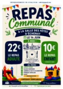 photo Repas communal à la salle des fêtes d'Echenay