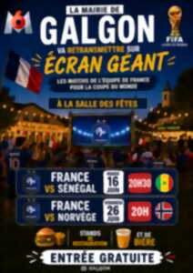 photo Diffusion des matchs de l'équipe de France pour la Coupe du Monde