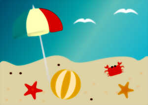 photo Décorons la médiathèque : plage