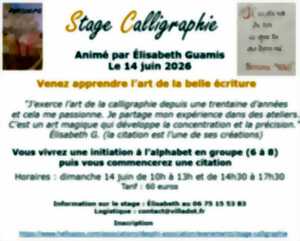 photo Stage de calligraphie