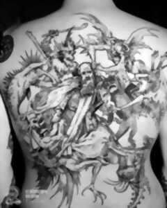 photo Tattoo artist : Le bûcheron du coin