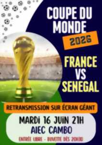 photo Retransmission coupe du monde France vs Senegal