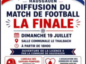 photo Diffusion finale de la Coupe du Monde de football