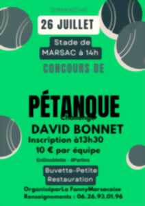 photo Concours de Pétanque - Challenge David BONNET