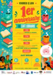 photo 1er anniversaire du Café Librairie