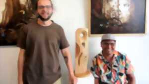 photo Exposition : peinture au marc de café et sculptures sur bois à Niort