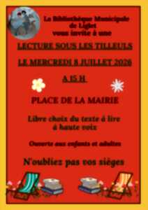 photo Lecture sous les tilleuls