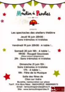 photo Les spectacles des ateliers thâtre du Moulin à Paroles