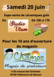 photo Expo-vente de céramiques grès