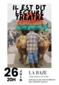 photo Il est dit lecture théatre