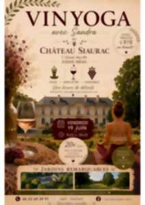 photo Vin & Yoga avec Sandra au Château Siaurac