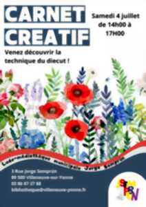 photo Atelier Carnet créatif