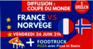 photo Diffusion match de la coupe du monde : France Norvège