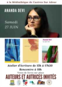 photo Atelier écriture et rencontre avec l'auteure Ananda Devi
