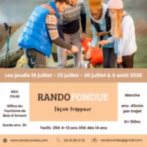 photo RandoFondue façon trappeur