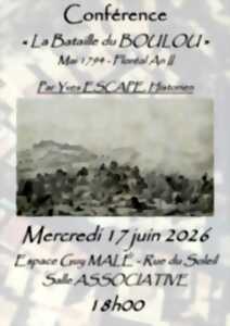 photo CONFÉRENCE LA BATAILLE DU BOULOU