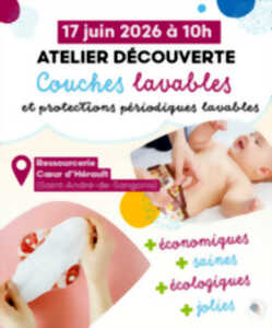 photo ATELIER DÉCOUVERTE DES COUCHES ET PROTECTIONS PÉRIODIQUES LAVABLES