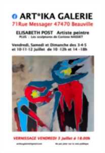 photo Exposition des oeuvres de Elisabeth POST et Corinne Nassiet