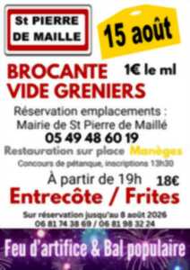 photo Saint pierre de maillé - 15 août brocante