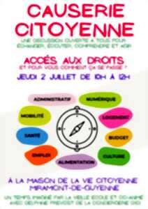 photo Causerie citoyenne : Accès au droit - Et pour vous, comment ça se passe ?